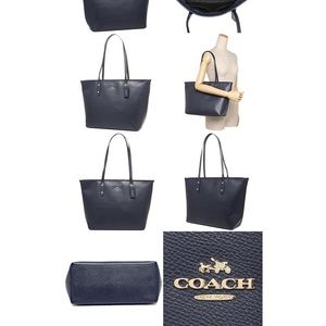 Coach Large City Zip Tote in Midnight (Navy)